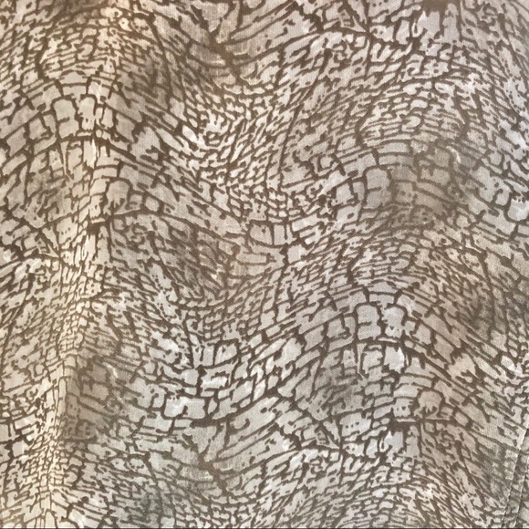 Chico's Wild Animal Instinct Scuba Shiitaki Open Front Jacket Size Large New - Picture 10 of 12